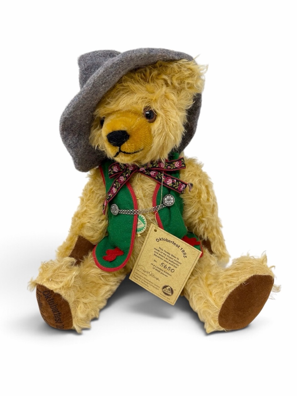Vintage 1995 Hermann Oktoberfest Teddy Bear German Limited Edition